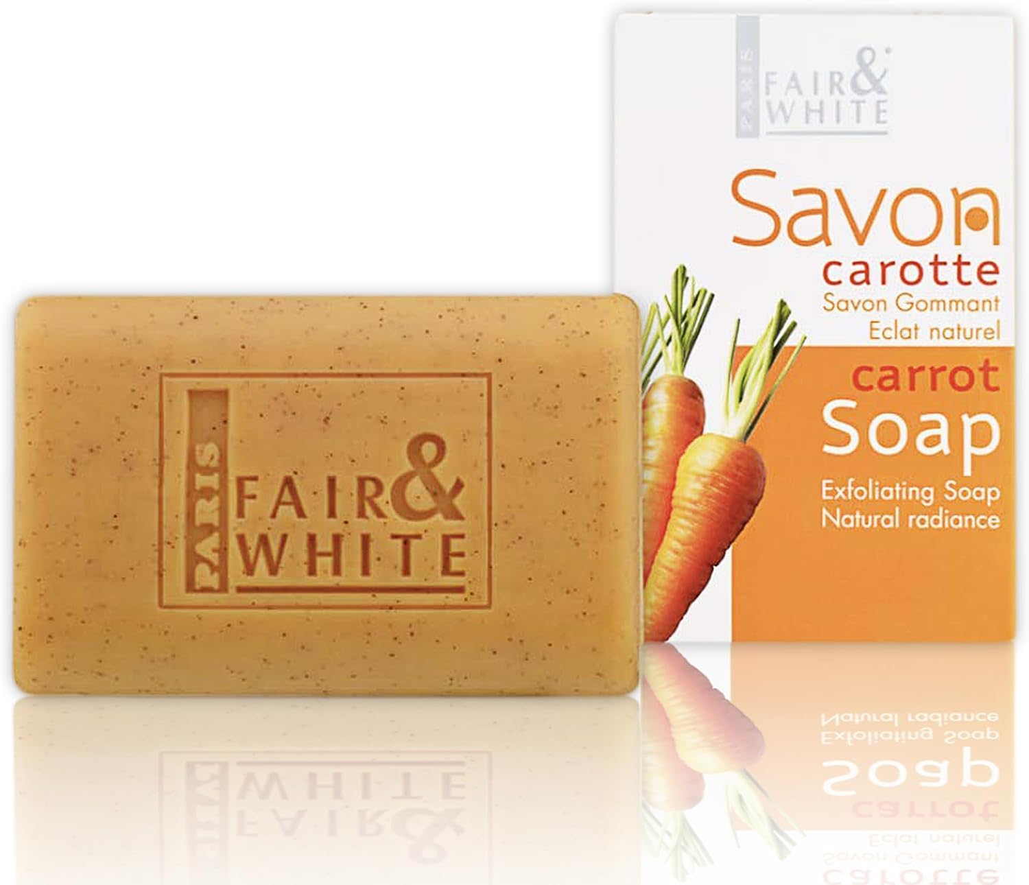 Fair & White Exfoliating Soap Carrot