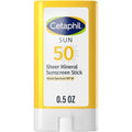 Cetaphil Sheer Mineral Sunscreen Stick For Face & Body, 0.5Oz, 100% Mineral Sunscreen: Zinc Oxide & Titanium Dioxide