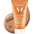Vichy Capital Soleil Bb Anti Shine Tinted Sunscreen For Combination To Oily Skin Spf 50+ 50Ml | High Color Sun Protection, Hydration, Instant Tan, Dry Touch Emulsion, For Combination To Oily Skin