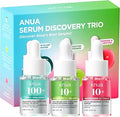 Anua Serum Discovery Trio, Mini Face Serum Travel Size Kit With Hyaluronic Acid, Niacinamide & Azelaic Acid, Hydrating Soothing Gift Set For Women, Korean Skincare Set -10Ml/0.33Fl.Oz × 3Ea