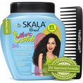 Skala Mais Cachos Curly Hair Treatment 3Abc - Anti-Frizz, 2-In-1 Conditioning & Detangling Cream, Vegan, 1Kg With Wide Tooth Hair Comb - Moisturising, Hydrating, Curl Defining, Sulfate/Silicone Free
