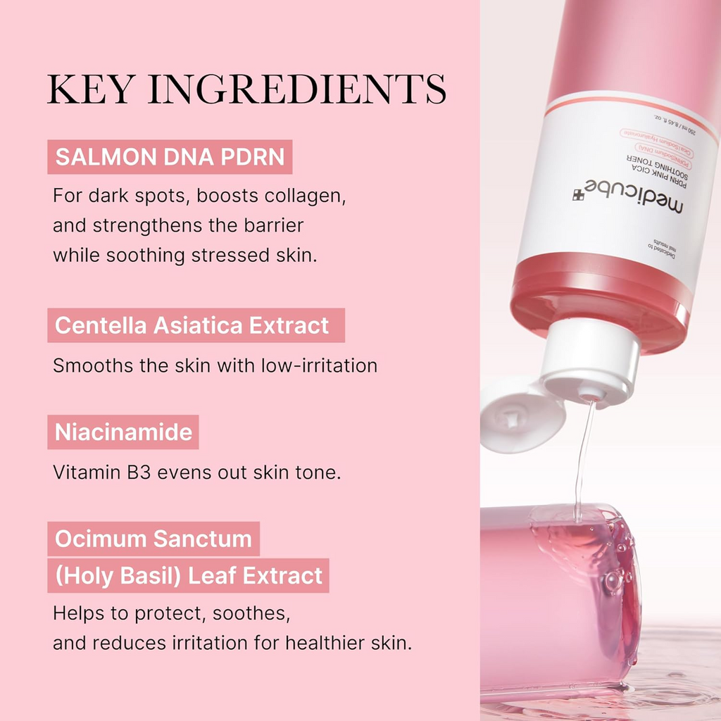 Medicube Salmon DNA PDRN Pink CICA Soothing Toner
