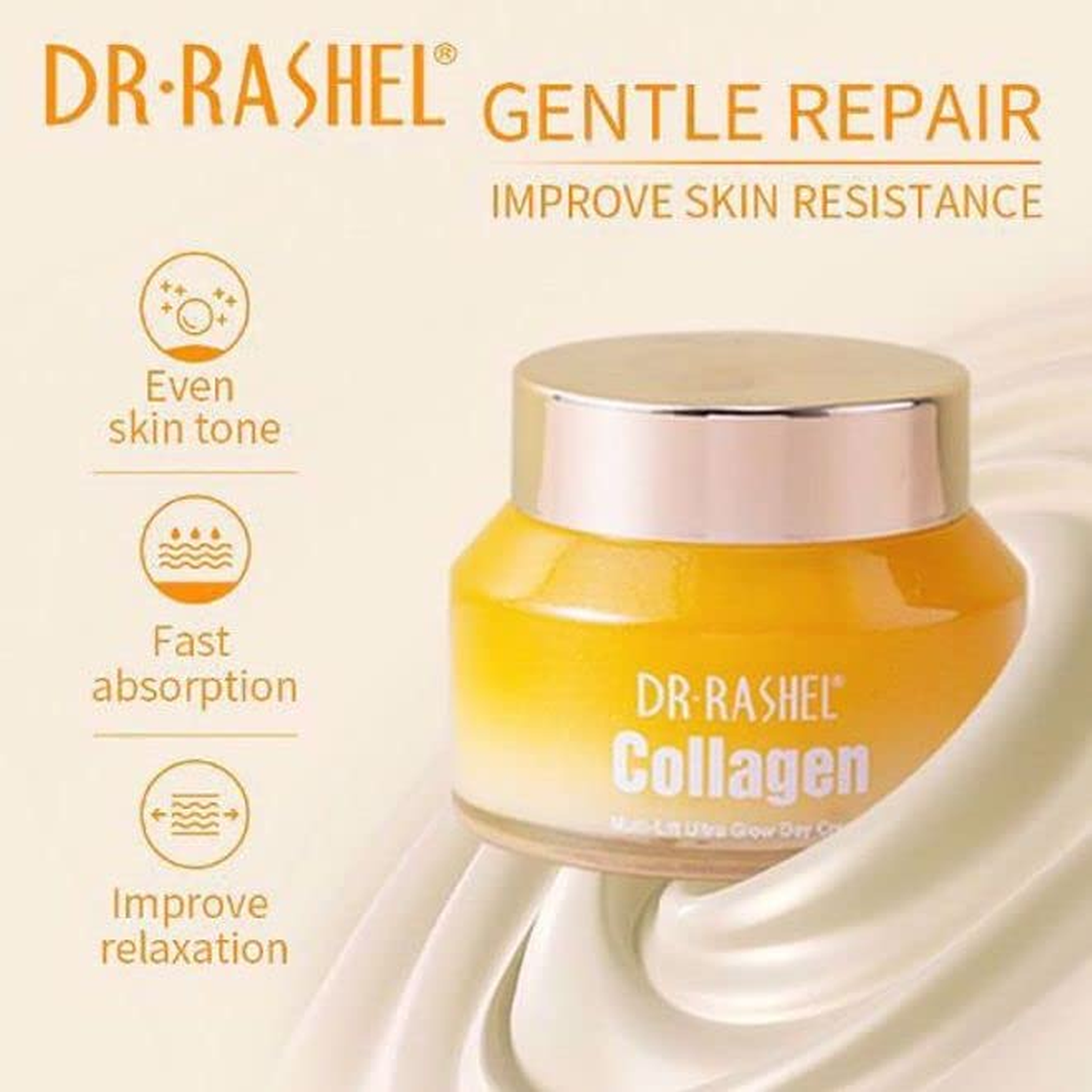Dr.Rashel Collagen Multi-Lift Ultra Night Cream White 50Grams
