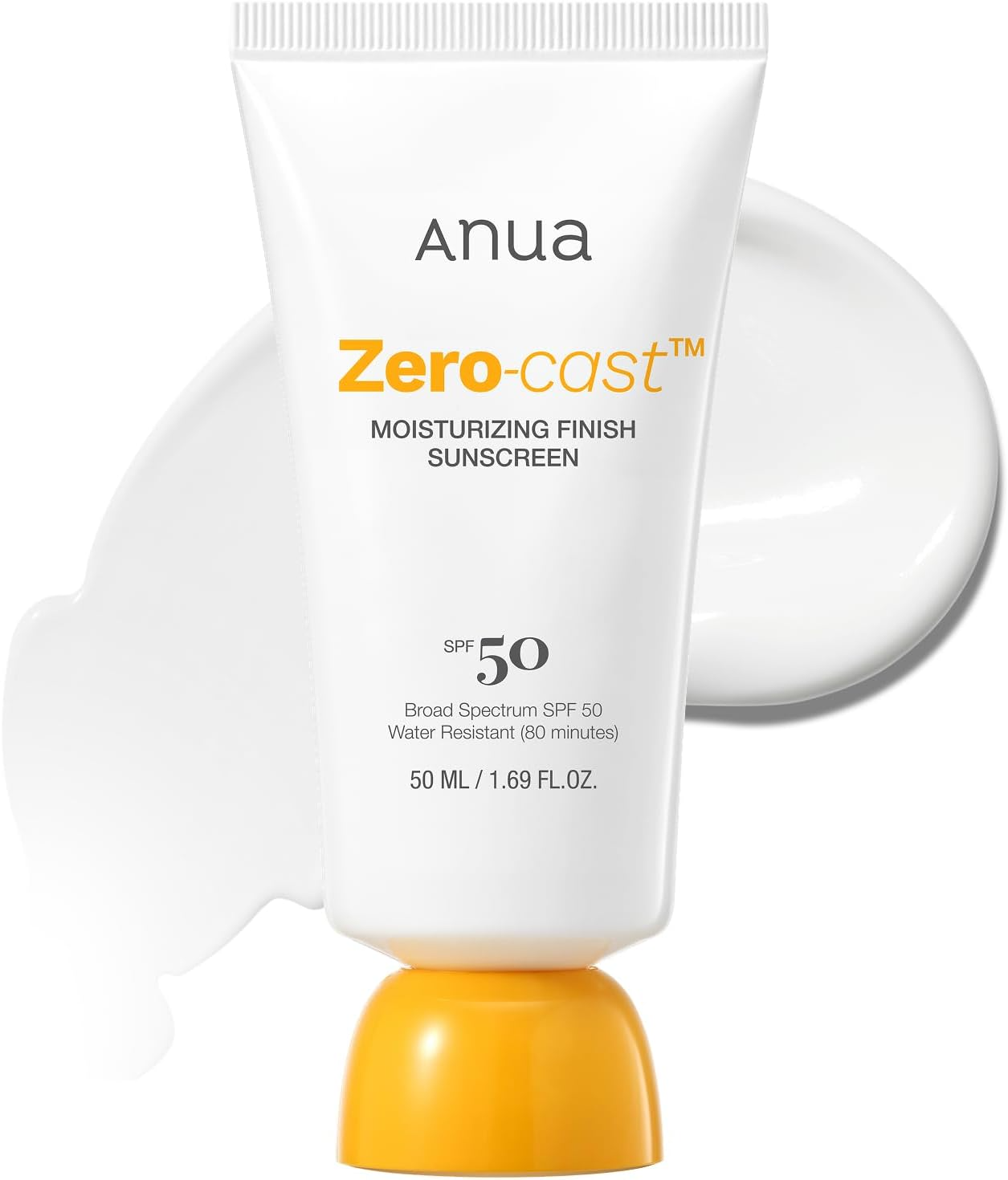 Anua Zero-Cast Moisturizing Finish Sunscreen,SPF 50