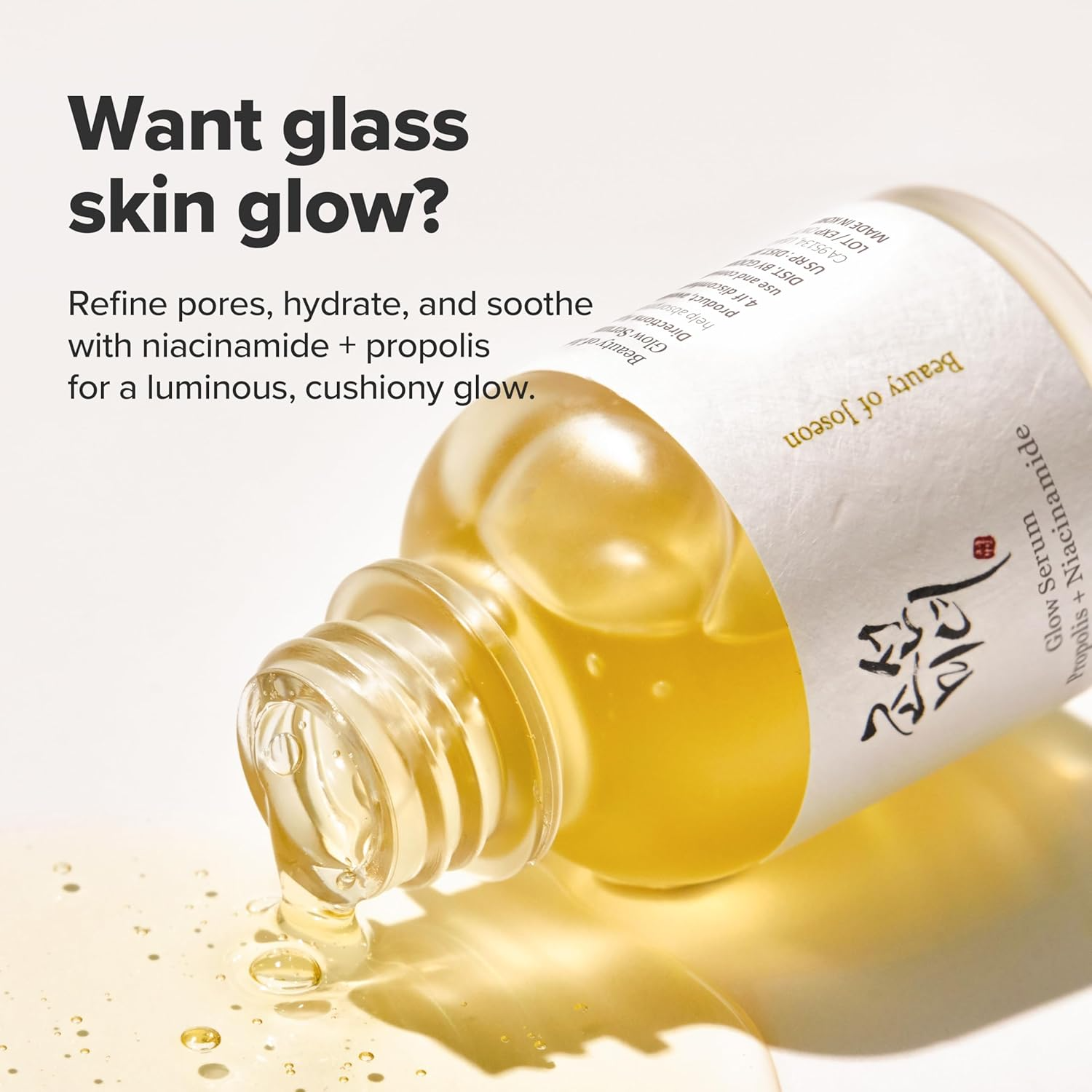 Beauty of Joseon Glow Serum Propolis and Niacinamide Hydrating Facial Soothing Moisturizer