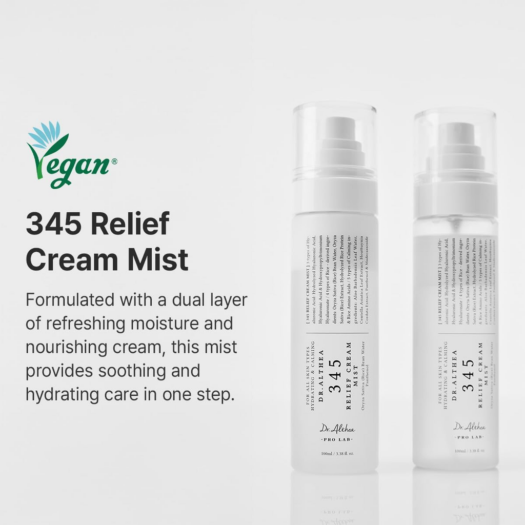 Dr.Althea 345 Relief Cream Mist | Hydrating Facial Mist with Rice Extract