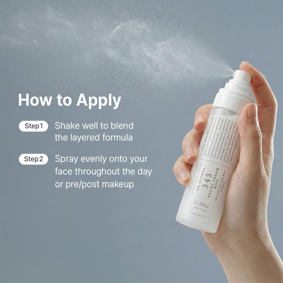 Dr.Althea 345 Relief Cream Mist | Hydrating Facial Mist with Rice Extract