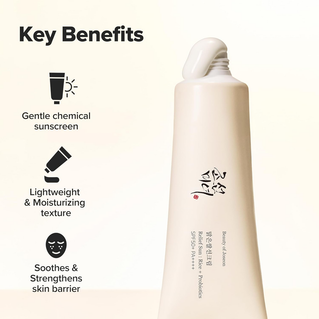Beauty of Joseon Relief Sun RiceProbiotics SPF 50+ PA++++ Korean Sunscreen sunblock for Face Daily Sunscreen for Men Women Skincare 50ml