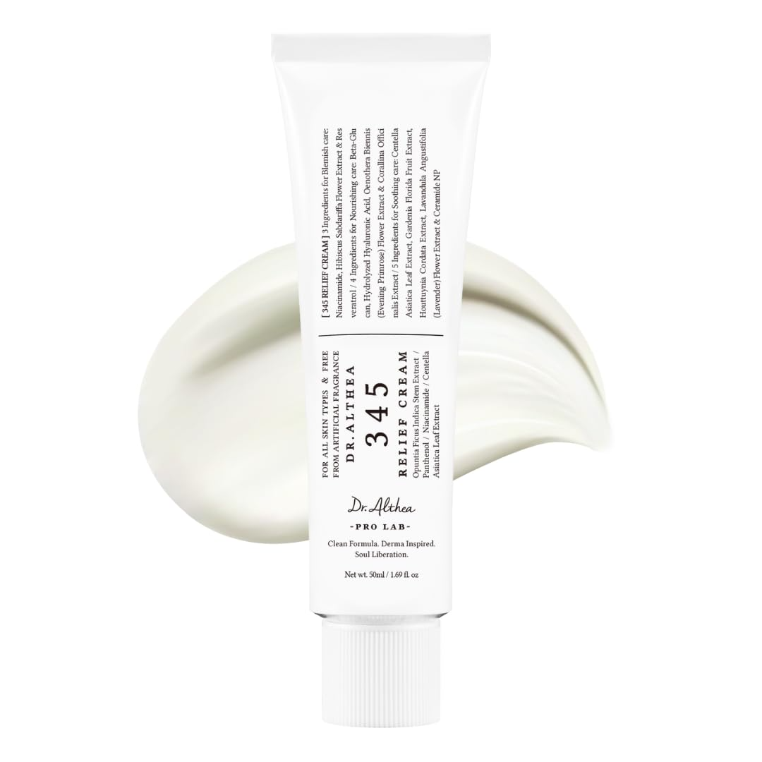 Dr.Althea 345 Relief Cream, Daily Face Moisturizer, Blemish Relief Care